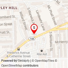 Rent-A-Center on Frederick Avenue, Baltimore Maryland - location map