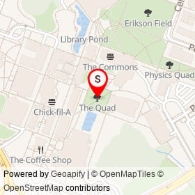 The Quad on , Catonsville Maryland - location map