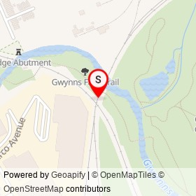 Mount Clare Branch on Gwynns Falls Trail, Baltimore Maryland - location map