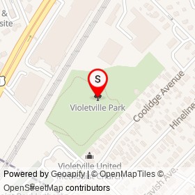 Violetville Park on , Baltimore Maryland - location map