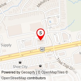 Walgreens on Pulaski Highway, Edgewood Maryland - location map