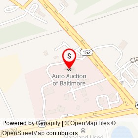 Auto Auction of Baltimore on Mountain Road, Joppatowne Maryland - location map