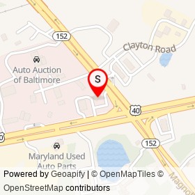 Day's Bay Auto on Pulaski Highway, Joppatowne Maryland - location map