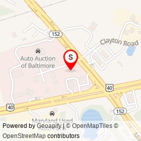 Bud's Car Wash on Mountain Road, Joppatowne Maryland - location map