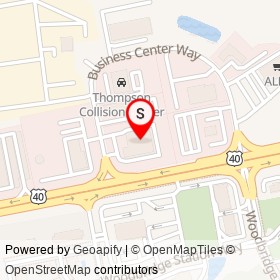 Thompson Toyota/Scion on Pulaski Highway, Edgewood Maryland - location map