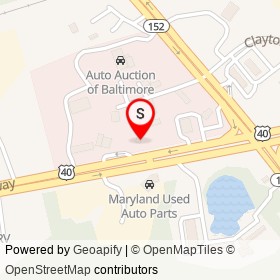 Car Point on Pulaski Highway, Joppatowne Maryland - location map