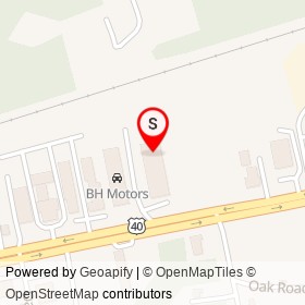 Genco's Collision and Paint Works on Pulaski Highway, Joppatowne Maryland - location map