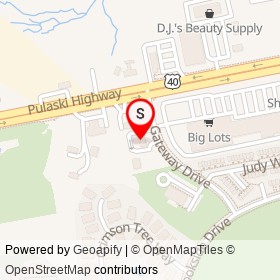 BB&T on Gateway Drive, Edgewood Maryland - location map