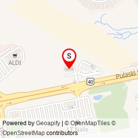 AutoZone on Pulaski Highway, Edgewood Maryland - location map