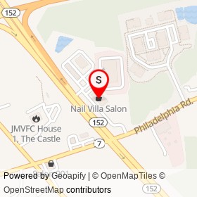 Nail Villa Salon on Mountain Road, Edgewood Maryland - location map
