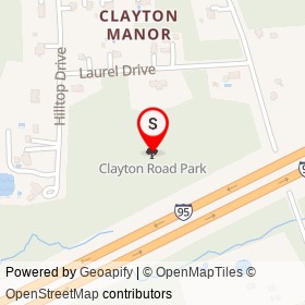 Clayton Road Park on ,  Maryland - location map