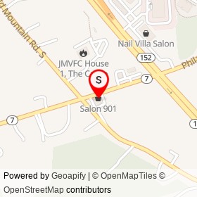 Salon 901 on Philadelphia Road, Joppatowne Maryland - location map