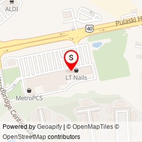 T-Mobile on Pulaski Highway, Edgewood Maryland - location map