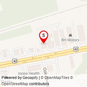 C&H Tire & Car Care Center on Pulaski Highway, Joppatowne Maryland - location map