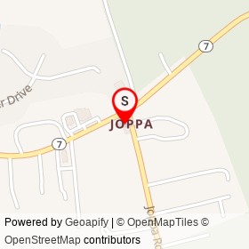 Porter's Antiques & Collectibles on Philadelphia Road, Joppatowne Maryland - location map