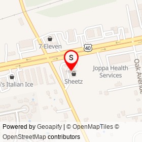 Sheetz on Pulaski Highway, Joppatowne Maryland - location map