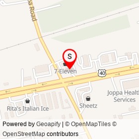 7-Eleven on Joppa Road, Joppatowne Maryland - location map