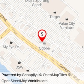 Five Guys on Campbell Boulevard, White Marsh Maryland - location map
