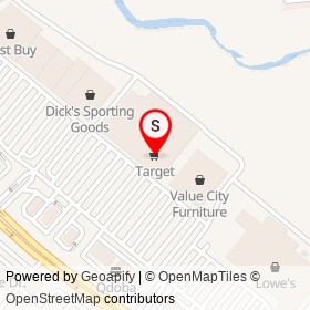 Target on Campbell Boulevard, White Marsh Maryland - location map