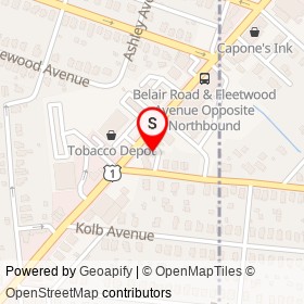 Coach House on Belair Road, Baltimore Maryland - location map