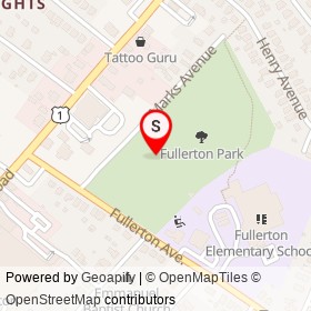 Fullerton Park on , Overlea Maryland - location map