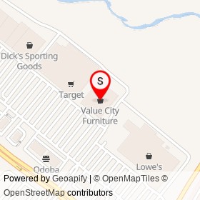 Value City Furniture on Campbell Boulevard, White Marsh Maryland - location map