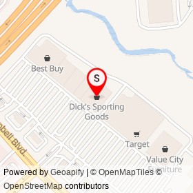 Dick's Sporting Goods on Campbell Boulevard, White Marsh Maryland - location map