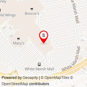 Sears on Perry Hall Boulevard, White Marsh Maryland - location map