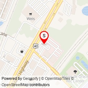 Burger King on Pulaski Highway, Havre de Grace Maryland - location map
