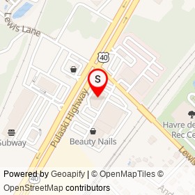 CVS Pharmacy on Pulaski Highway, Havre de Grace Maryland - location map