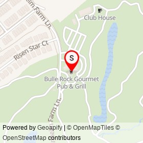 Bulle Rock Gourmet Pub & Grill on Blenheim Farm Lane, Havre de Grace Maryland - location map