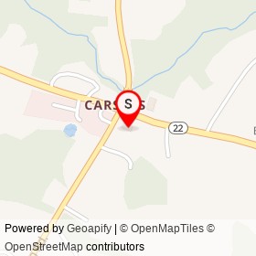 Carsins Run Store on Churchville Road,  Maryland - location map