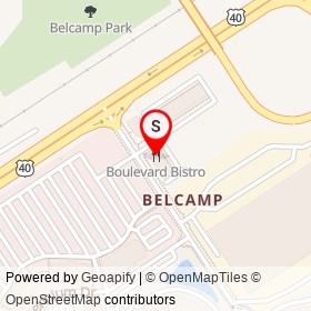 Boulevard Bistro on Bata Boulevard, Riverside Maryland - location map