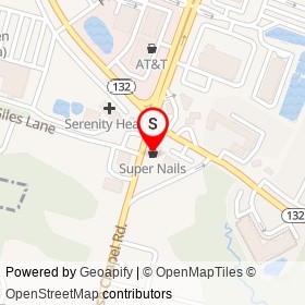Super Nails on West Bel Air Avenue, Aberdeen Maryland - location map