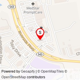 Waffle House on Riverside Parkway, Riverside Maryland - location map