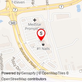 Hair Cuttery on Riverside Parkway, Riverside Maryland - location map