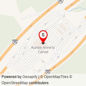 Auntie Anne's/Carvel on Maryland House Service Area,  Maryland - location map