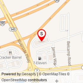 Extended Stay America Hotel on James Way, Riverside Maryland - location map