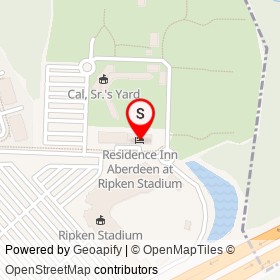 Residence Inn Aberdeen at Ripken Stadium on Long Drive, Aberdeen Maryland - location map