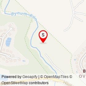 Bynum Run Conservation Area on Cedar Lane,  Maryland - location map
