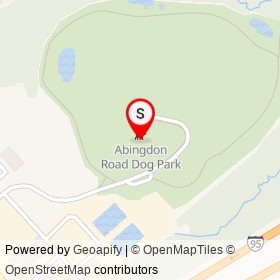 Abingdon Road Dog Park on John F. Kennedy Memorial Highway,  Maryland - location map