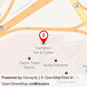 Hampton Inn & Suites on Emmorton Park Road, Edgewood Maryland - location map