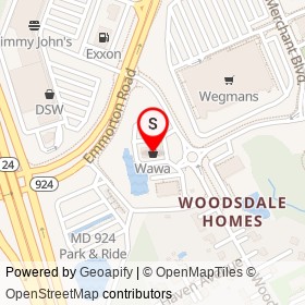 Wawa on Woodsdale Road,  Maryland - location map
