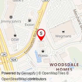 Tesla Supercharger on Woodsdale Road,  Maryland - location map