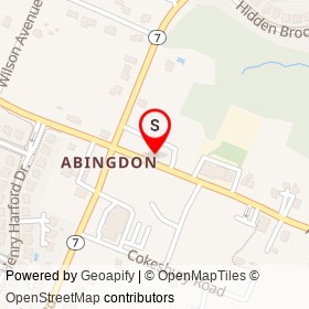 Abingdon Liquors on Abingdon Road,  Maryland - location map