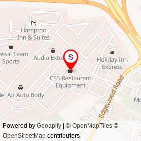CSS Restaurant Equipment on Emmorton Park Road, Edgewood Maryland - location map