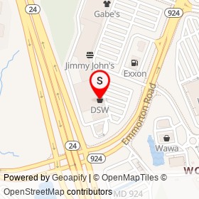 DSW on Emmorton Road,  Maryland - location map