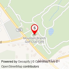 Mountain Branch Golf Club Cafe on Mountain Road,  Maryland - location map