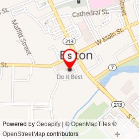 Do it Best on West Main Street, Elkton Maryland - location map