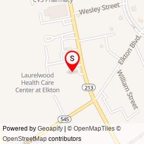 Valero on North Bridge Street, Elkton Maryland - location map